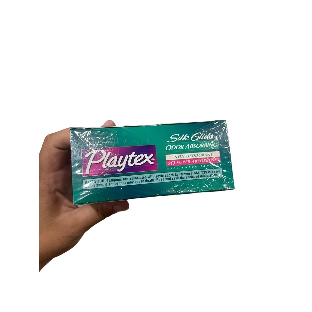 Vintage Playtex Cardboard Tampons 80 Count Display Only Movie New Sealed 1998 - Picture 3 of 4
